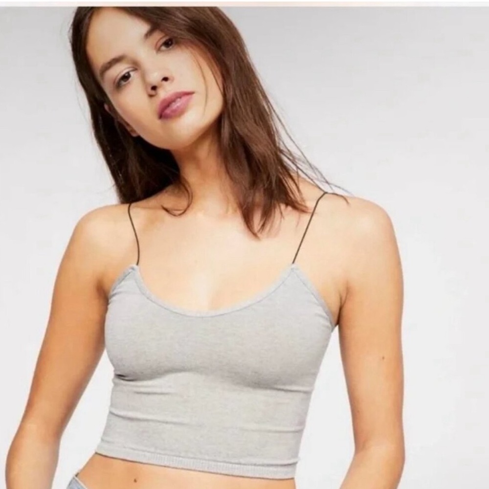 Free People Lurex Metallic Skinny Strap Brami Iridescent Stripes - NWOT